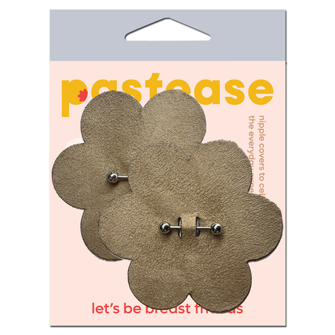 Pierced Pasties: Nude Breast Petals with Barbell Piercing
