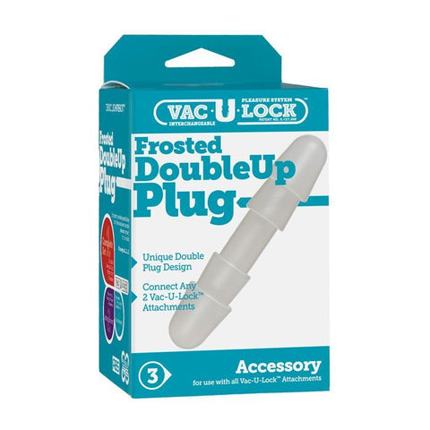 Vac-U-Lock Double Up Plug - Frosted