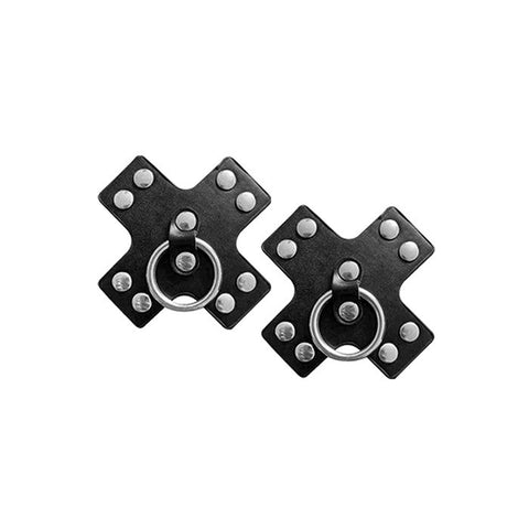 Seducer Leather Pasties w/Ring
