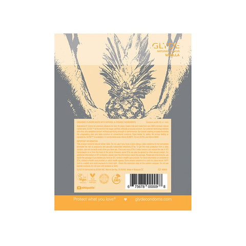 Glyde Condoms Vanilla - Pack of 4