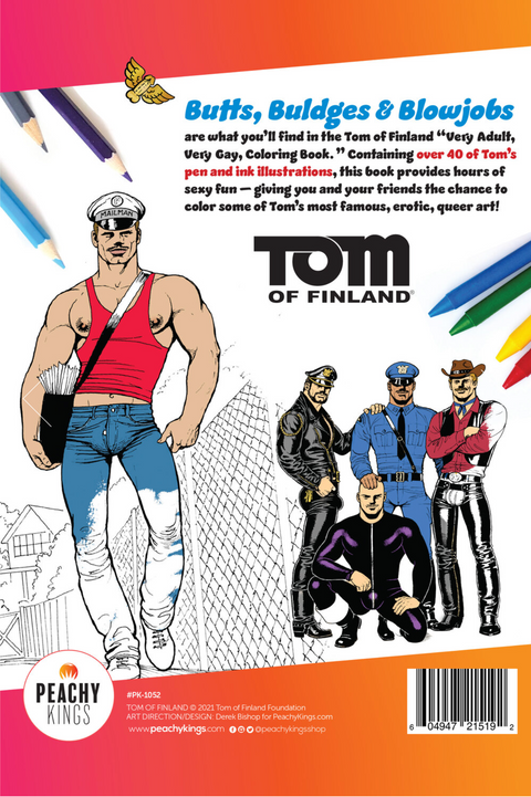 Tom of Finland Adult Coloring Book | Peachy Kings