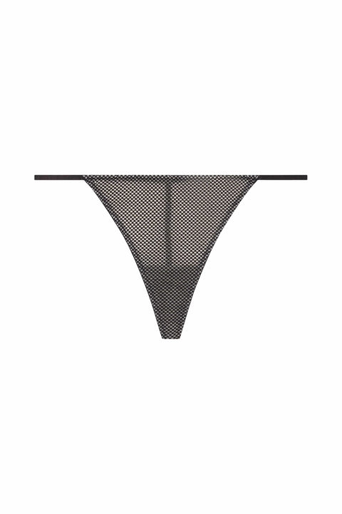 Vidal Black Fishnet G-string
