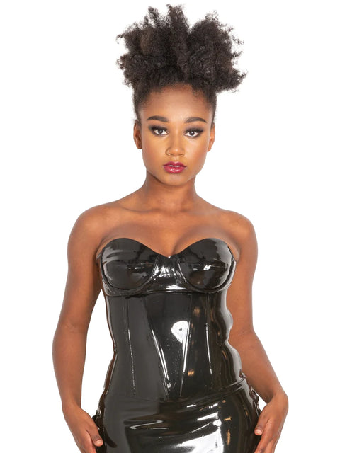 Latex Sweetheart Sculpted Top