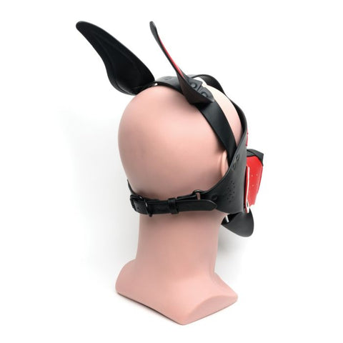 665 Playful Pup Hood - Red & White