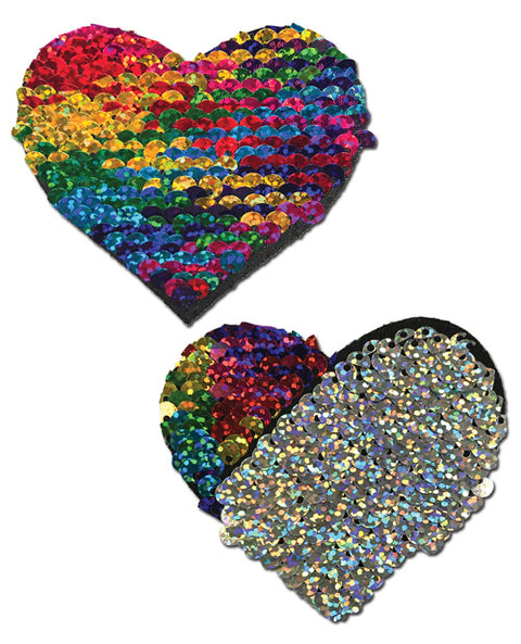 Color Changing Flip Sequins Hearts | Pastease