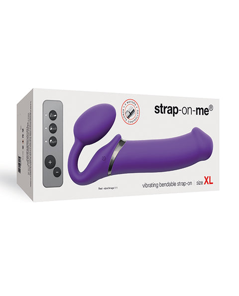 Bendable Vibrating Strap-on Purple | Strap-On-Me