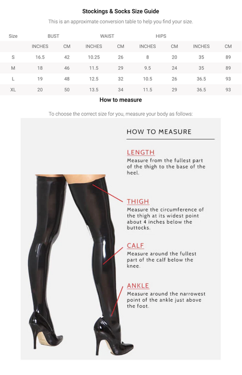 Moulded Latex Open Foot Tights | Honour Latex