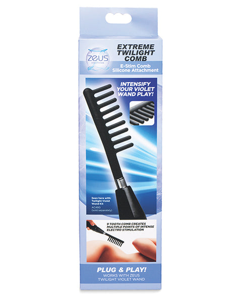 Comb Silicone Violet Wand Attachment | Zeus ElectroSex