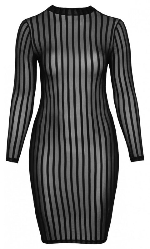 Tulle Midi Dress | Noir