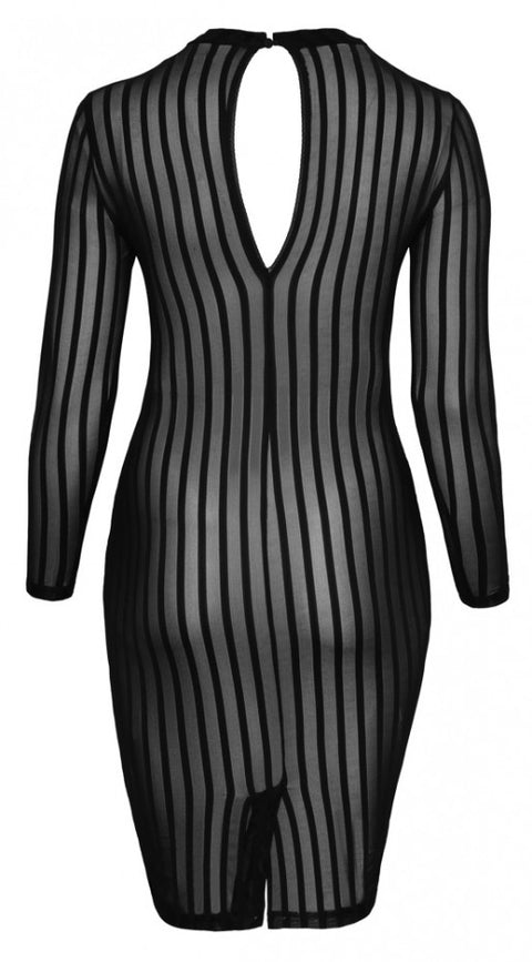 Tulle Midi Dress | Noir