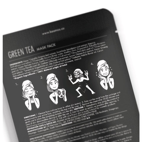 Corpse Paint Organic Sheet Mask, Green Tea
