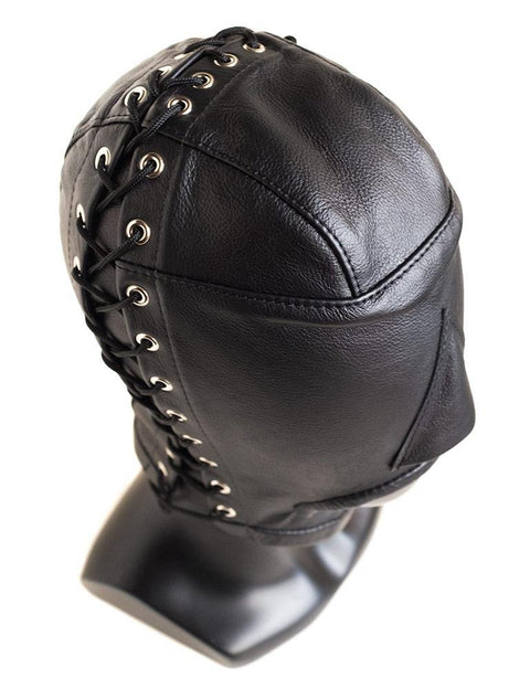 Open Mouth Leather Hood | The Stockroom