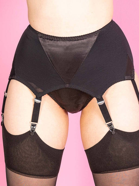 Maitresse  Black Suspender Belt | What Katie Did
