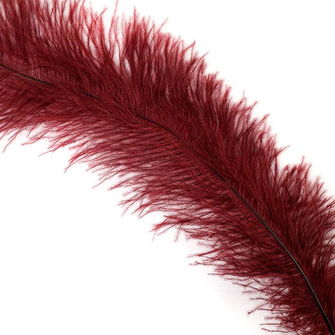 Ostrich Feathers - Burgundy