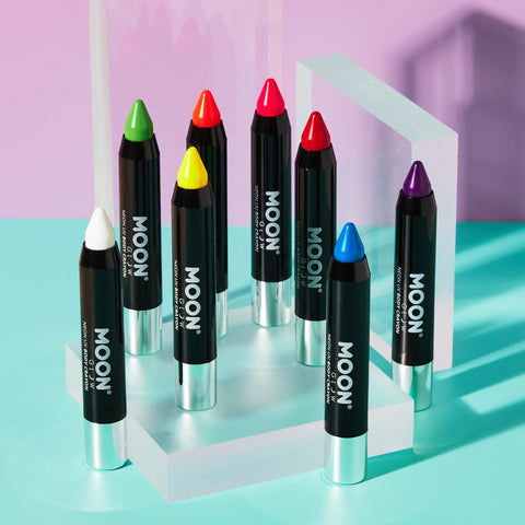 Neon UV Glow Blacklight Face & Body Crayons | Moon Makeup