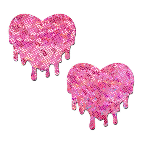 Melty Heart: Shattered Glass Pink Melty Heart Pasties