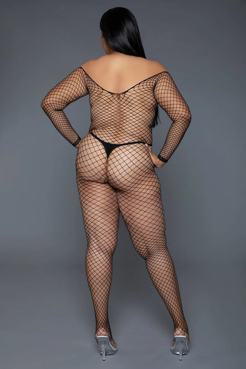 Catch Me Bodystocking - Black | BeWicked