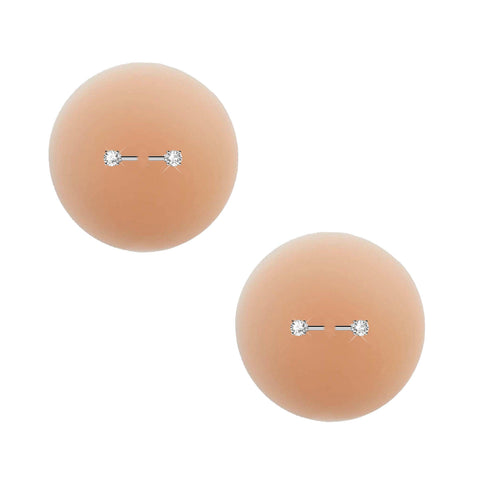 Peek-A-Boo Piercing Silicone Pasties | Neva Nude