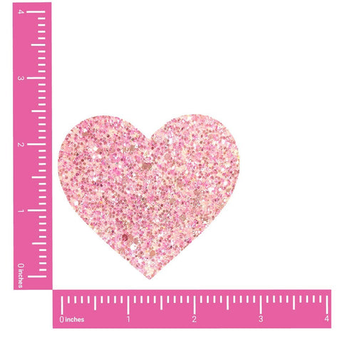 Powder Puff Pastel Pink Glitter Heart Pasties | Neva Nude