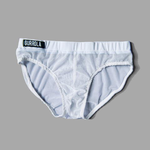 Mesh Brief - White | Elias Gurrola
