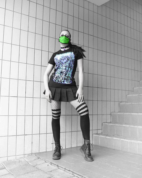 Fishnet Over The Knee Opaque Tights