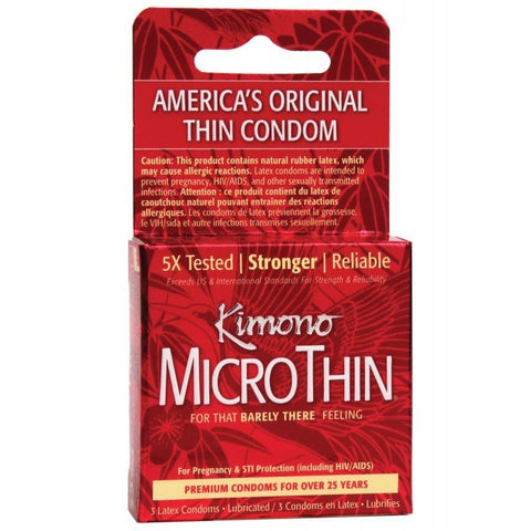 Micro Thin Condoms - Box of 3 | Kimono