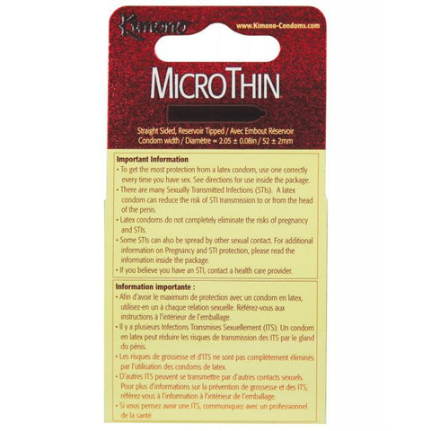 Micro Thin Condoms - Box of 3 | Kimono