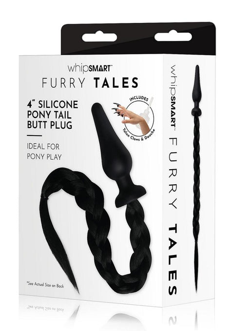 Pony Tail Butt Plug - Black | Furry Tails