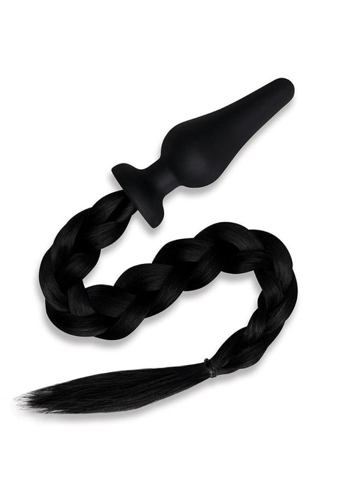 Pony Tail Butt Plug - Black | Furry Tails