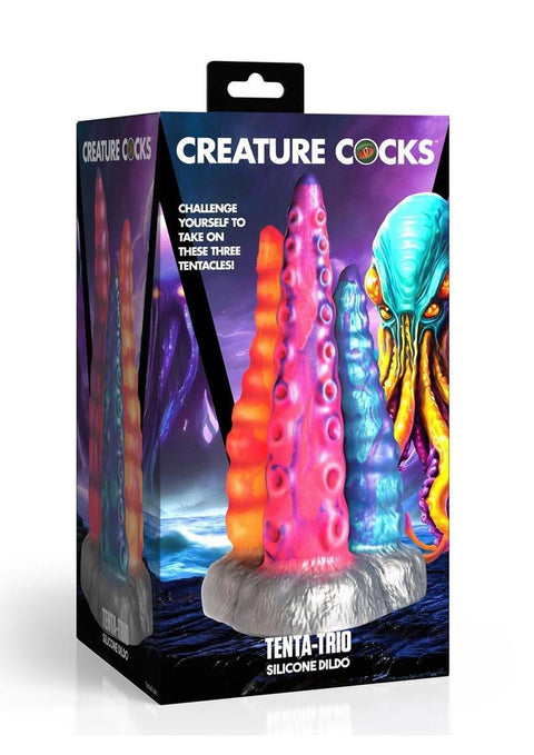 Tenta-Trio Silicone Dildo | Creature Cock