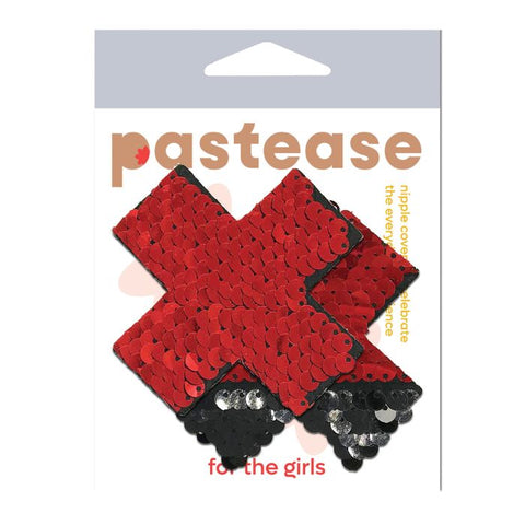 Red Color Changing Flip Sequins Cross | Pastease