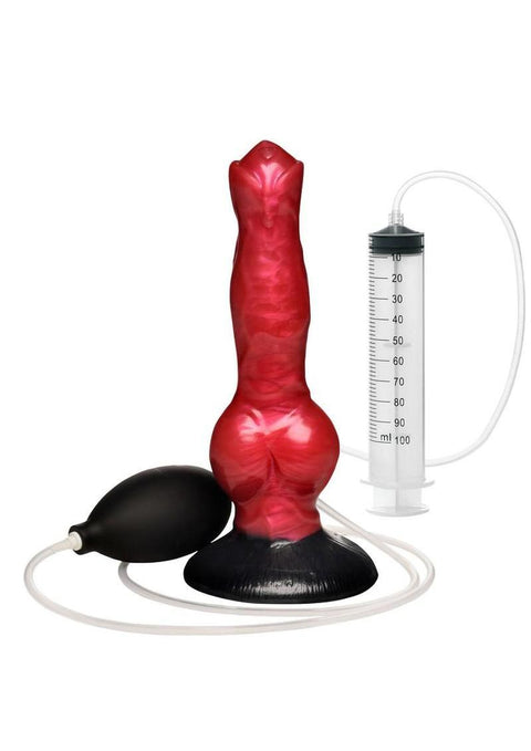 Hell Hound Squirting Silicone Dildo
