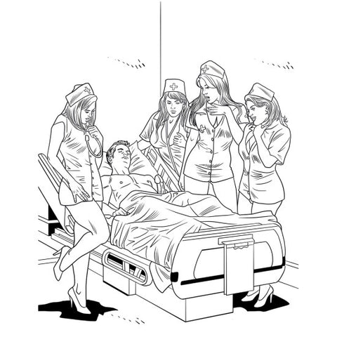 XXX Nurses Coloring Book | Wood Rocket