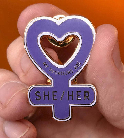 My Pronouns are She/Her Enamel Pin