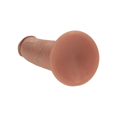 Sliding Skin Dual Density Dildo - 8 in. | Realrock