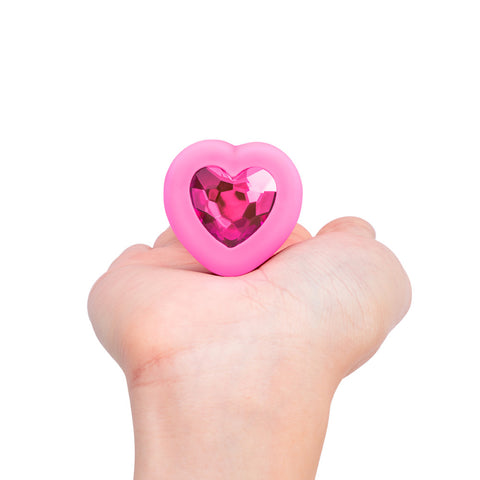 Heart Plug Vibrator - Pink Topaz | b-Vibe