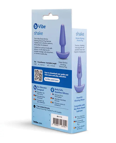 Shake Slimline Vibrating Plug | b-Vibe