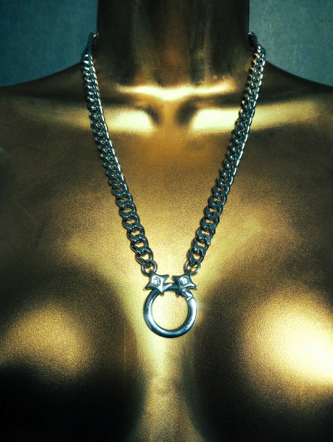 Shining Stars Single Ring Day Collar | Vanilla Kink