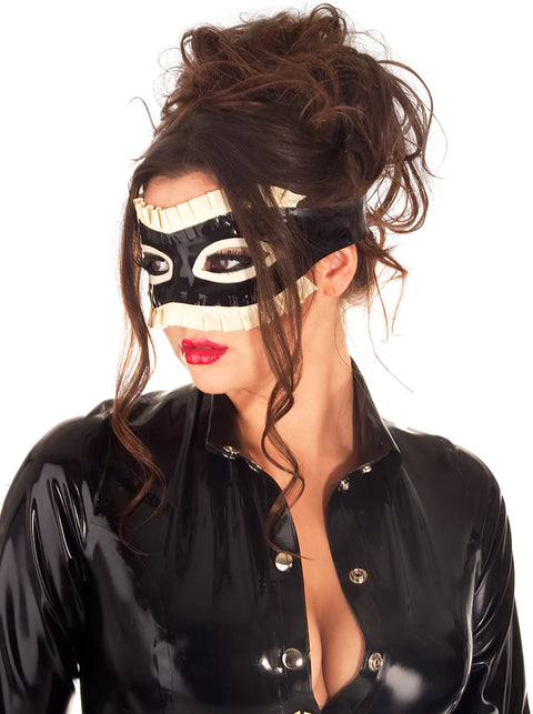 Latex Frilled Maid Mask