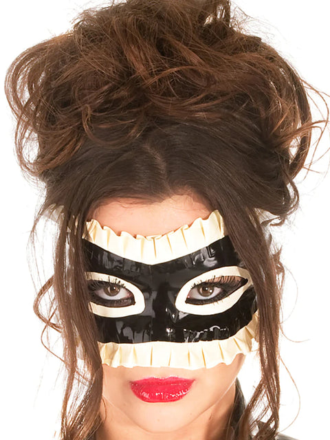 Latex Frilled Maid Mask