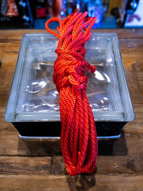 Nylon Bondage Rope - Red | Vanilla Kink