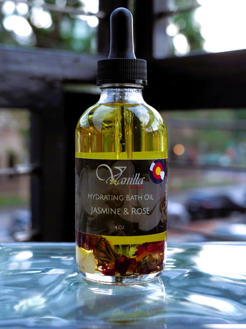 Hydrating Bath Oil - Rosehip & Jasmine | Vanilla Kink