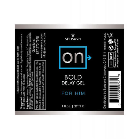 Bold Delay Gel | ON for Him