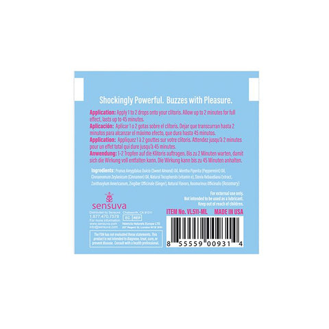 ON Ice Arousal Oil - Single Use Ampoule Packet | ON