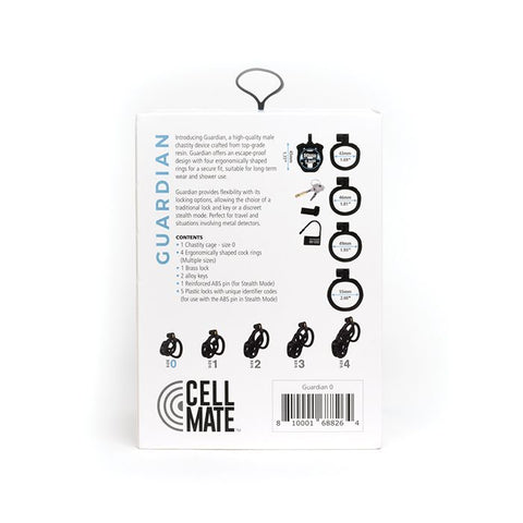 Cellmate Gaurdian Chastity Cage Size 0