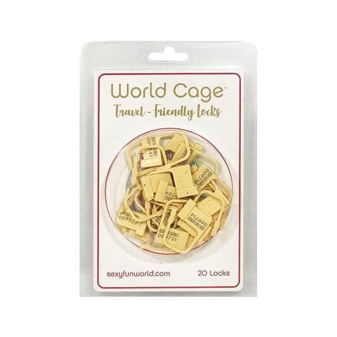 World Cage Travel Friendly Locks - 20 Pack Plastic Locks