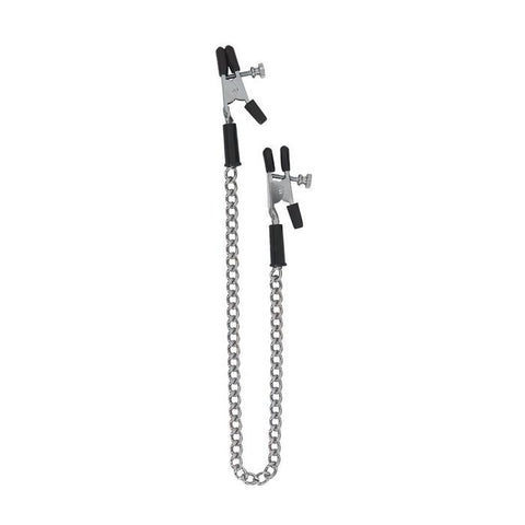 Adjustable Alligator Nipple Clamps w/Link Chain | Spartacus