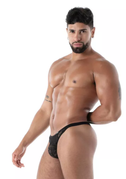 Fluid Lace G Thong Black | TOF