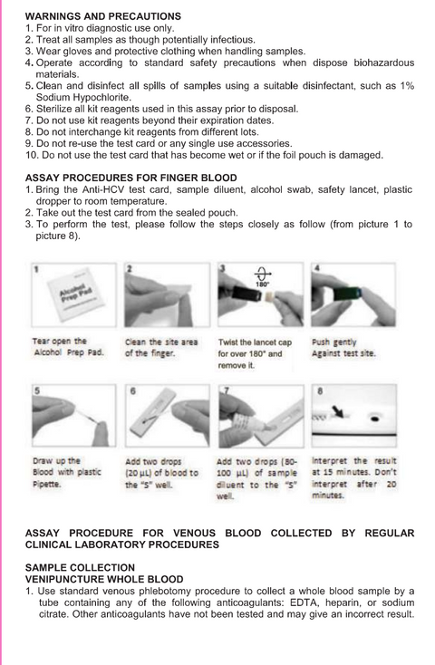 Rapid Hepatitis C Test Kit (HCV) | iCare