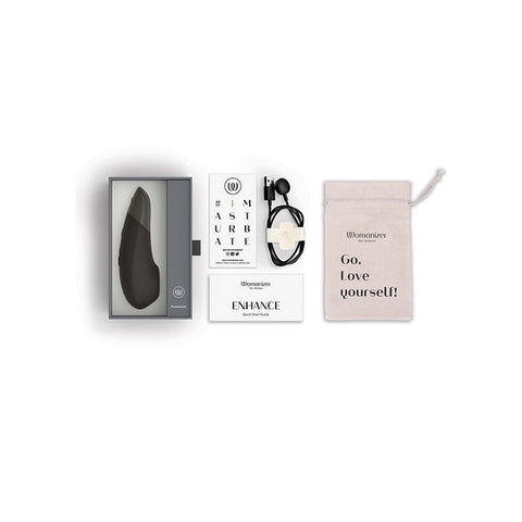 Enhance 2 in 1 Pleasure Air & Vibrations - Black | Womanizer